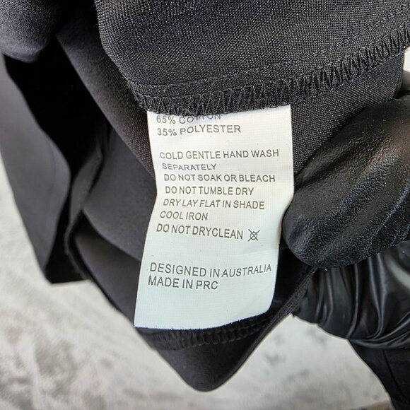 Polly Dress Womens 6 Black Bustier Mini Adjustable Straps Back Zip Corset Cup - Picture 6 of 11